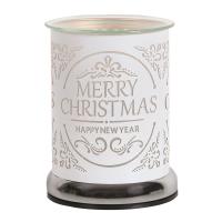 Aroma White Merry Christmas Cylinder Electric Wax Melt Warmer Extra Image 1 Preview